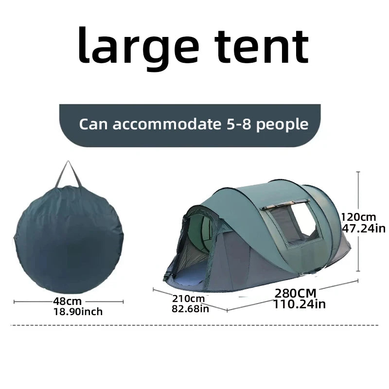 1 camping tent, waterproof sun protection tent, mountaineering camping tent, travel tent, suitable for camping and hiking trips