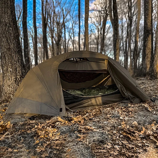 Outdoor Camping Travel Tactical Tent Single Person Field Adventure Folding Rainproof Boat Bed Tent Sunshade Tourist Beach Tent