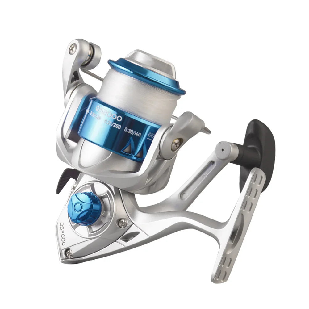 Spinning Reel Metal Spool Spinning Fishing Reel 5.2/1 Gear Ratio All Purpose Fishing Spinning Reel for Freshwater Saltwater