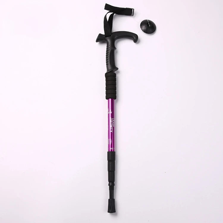 Trekking Pole Ultralight Walking Sticks Adjustable Hiking Canes Telescopic Crutch for Walking Sticks Hiking Accessories
