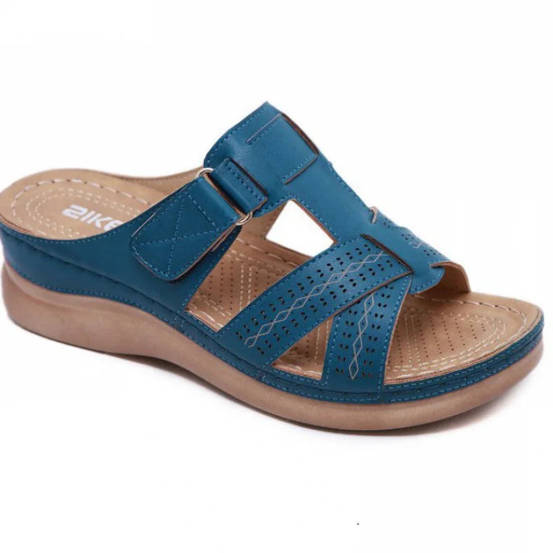 New Summer Women Wedge Sandals Premium Orthopedic Open Toe Sandals Vintage Anti-slip Casual Female Platform Retro Shoes.