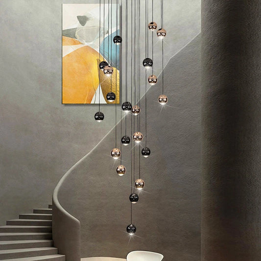 Modern home decor led lights pendant light lamps forstaircase Chandeliers for living room hanging light indoor lighting