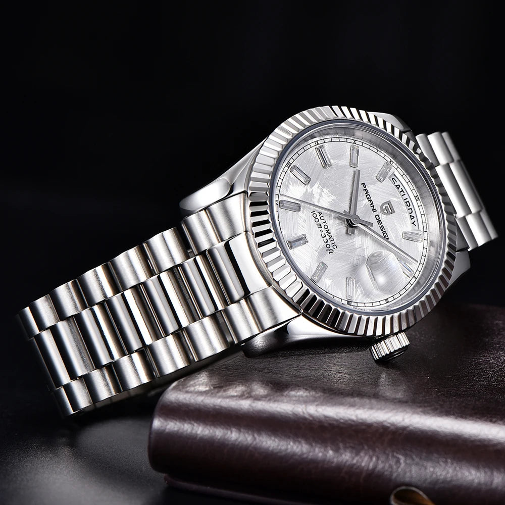 PAGANI DESIGN 2025 New DD36 automatic mechanical men watch Double calendar 36MM Watch For Men sapphire luxury waterproof Watches