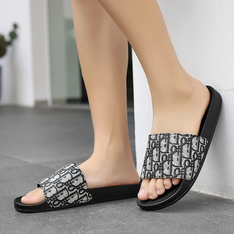Southeast Asia 2025 large-size one-line slippers fashion outerwear summer men's outdoor beach flat sandals