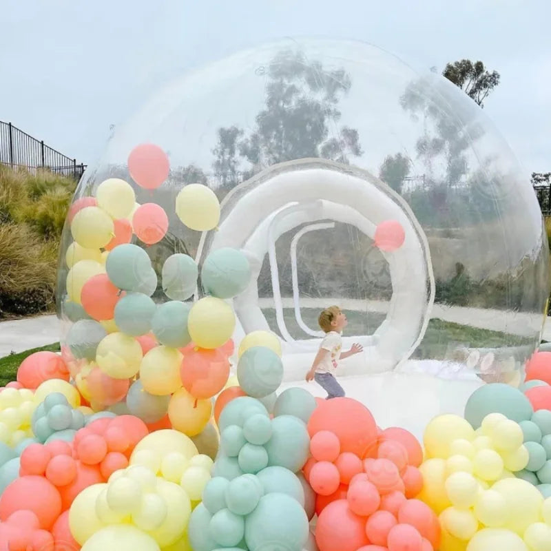 2.5/3M Balloon Inflatable Bubble House, Outdoor Transparent Dome PVC Material Bubble Tent House with Blower, Free Shipping