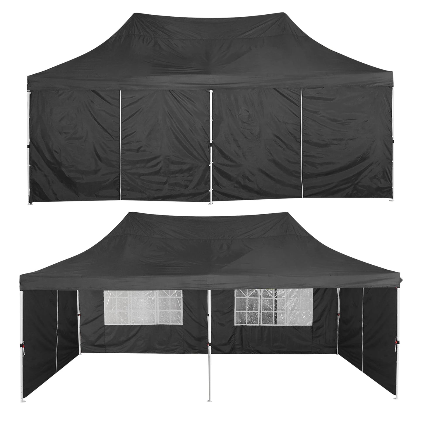 10x20 Pop Up Canopy Tent with 6 Sidewalls, Wedding Party Tent Outdoor Canopy UV50+ Waterproof Canopy Tent Outdoor Gazebo