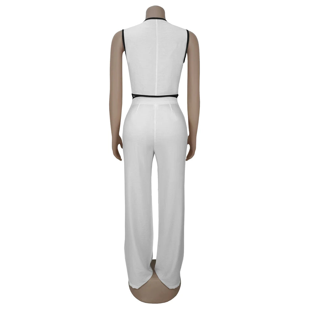 Women Clothing Fashion Elegant Sets Casual V-Neck Button Down Tops and Long Pants Suit 2025 Summer Loungewear 2piece Set Outfits