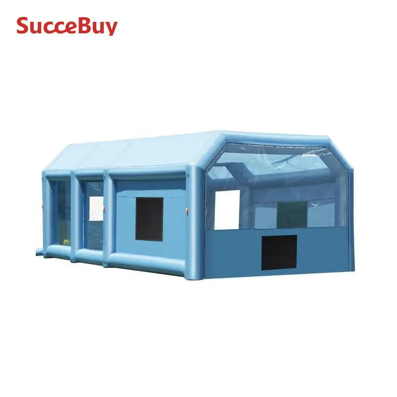 SucceBuy Inflatable Paint Booth Inflatable Spray Booth with Powerful Blowers and Air Filter System Portable Car Paint Booth