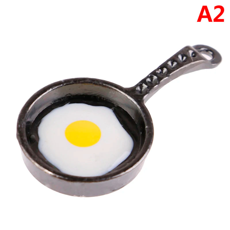 Mini Pot Boiler Pan With Lid Kettle Doll House Accessories Dollhouse Miniature Kitchen Utensil Cooking Ware Play Kitchen Toy