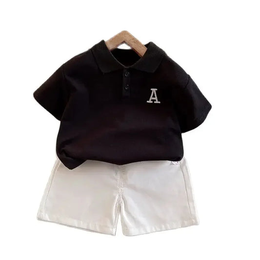 New baby boy Clothes Summer Hot Sale Toddler Kids Baby Boys Shirt Cartoon Tops Denim Shorts Pants Outfits Set Baby Clothes