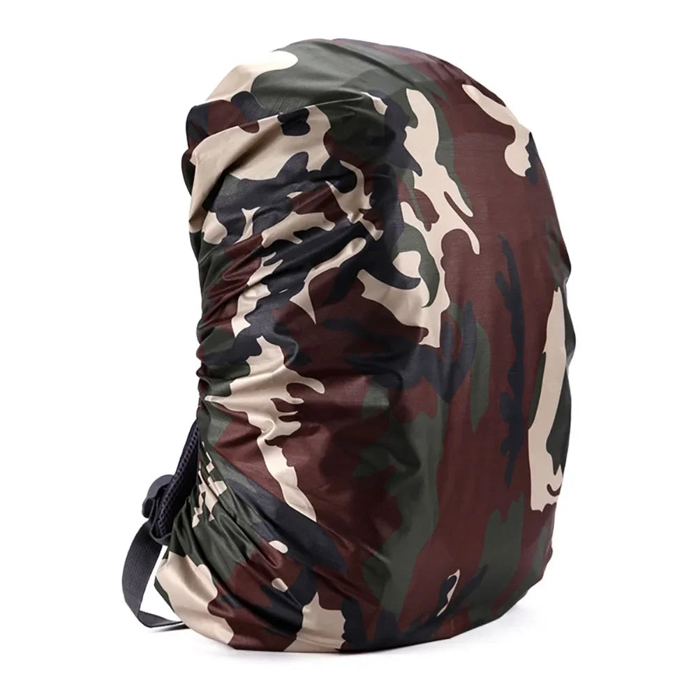 Tactical Waterproof Backpack Cover Dustproof Sports Bags Rain Cover Outdoor Hiking Camo Backpack Protective Cover 35-80L