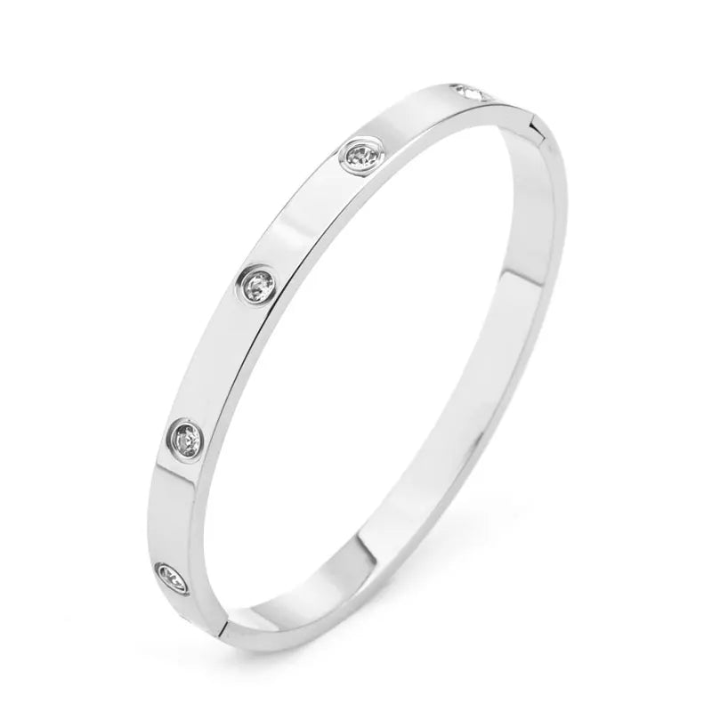 Fashion stainless steel cross pattern bracelet, luxurious trendy and simple design Bracelet men and women Couple jewelry gift