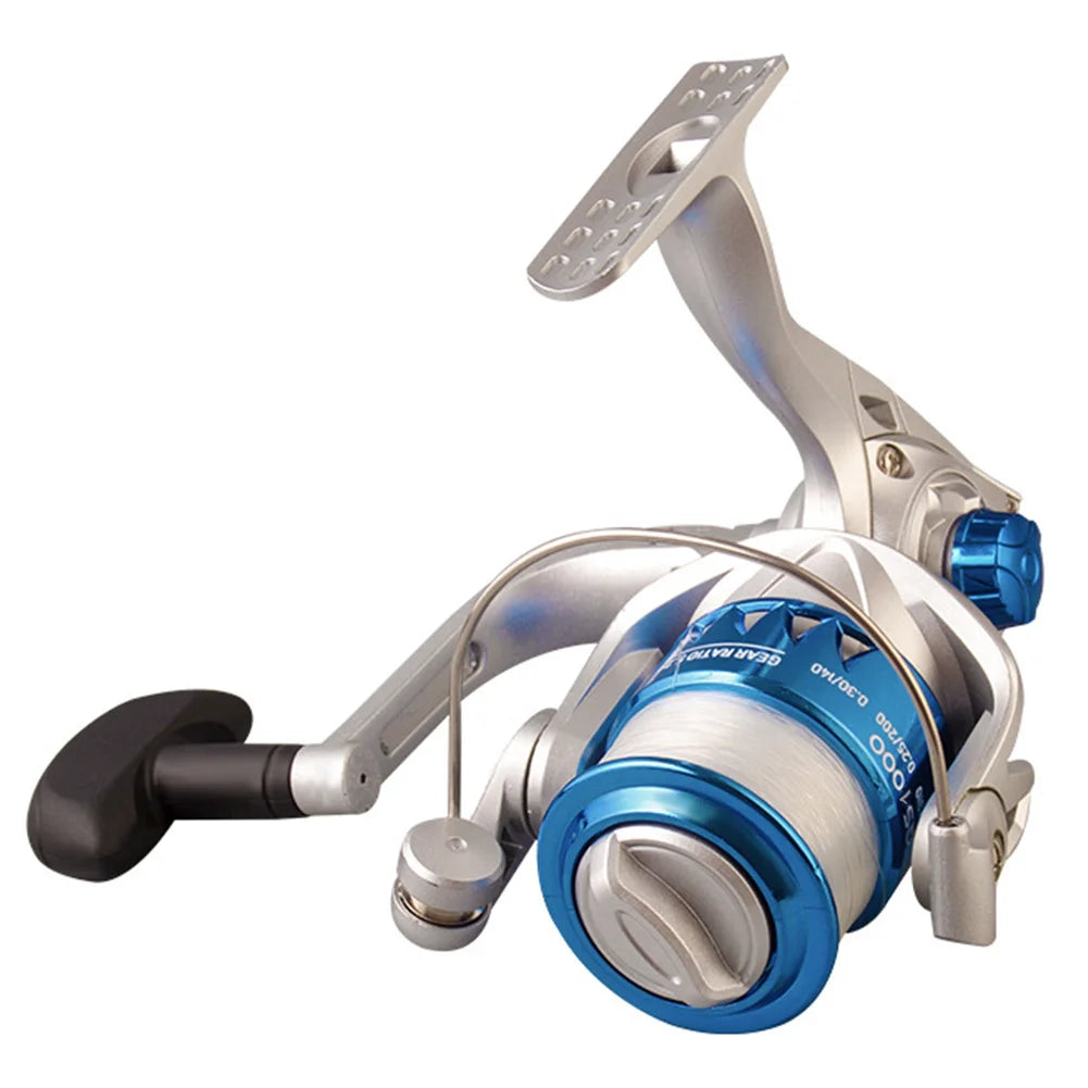 Spinning Reel Metal Spool Spinning Fishing Reel 5.2/1 Gear Ratio All Purpose Fishing Spinning Reel for Freshwater Saltwater