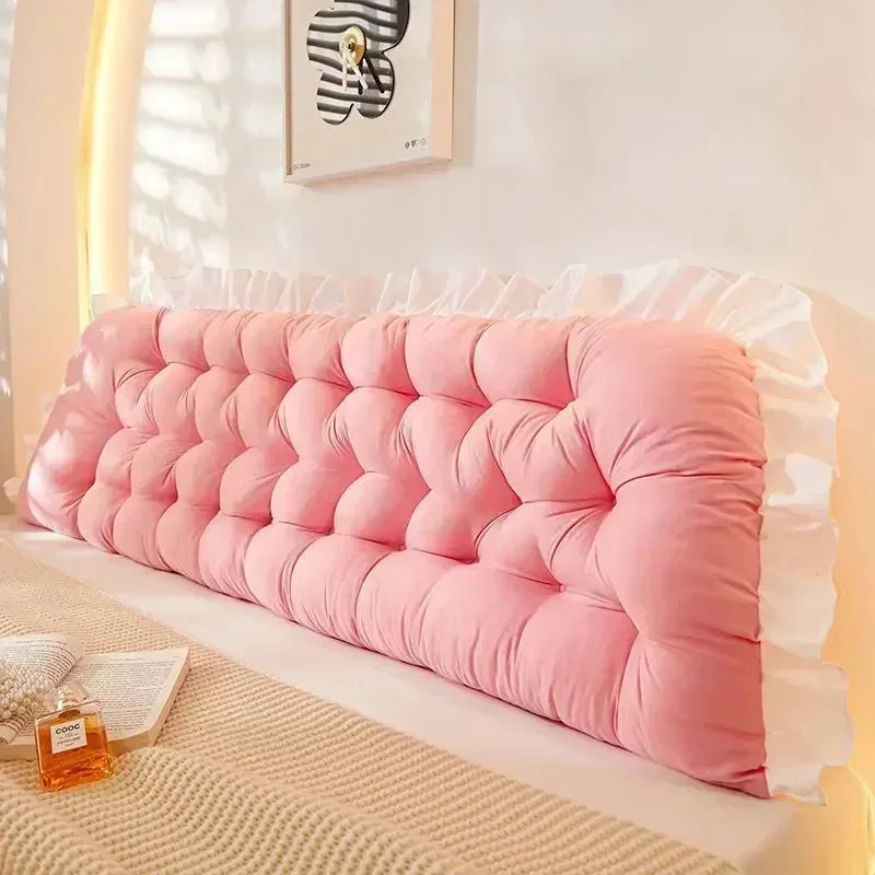 Headboard Pillow Tatami Bed Sleeping Neck Body Bed Soft Bedside Cushion Rectangular Large Backrest Support Bolster BedRoom Decor