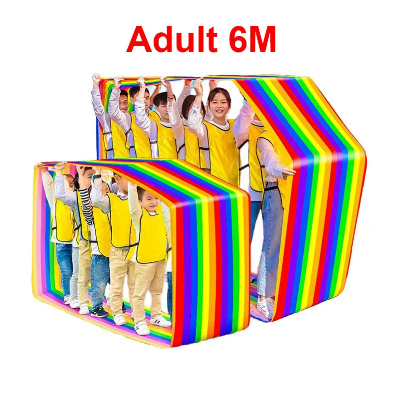 Fun Running Mat Oxford Fabric Roller Learning Team Building Activity Multi person Collaboration Game Youth Adult Outdoor Game