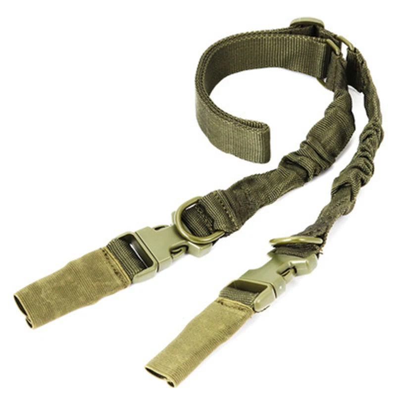Shot Gun Belt Hunting Accessories Molle Gear Molle Single Point Gun Sling Shoulder Strap Rifle Rope Belt with Metal Buckle