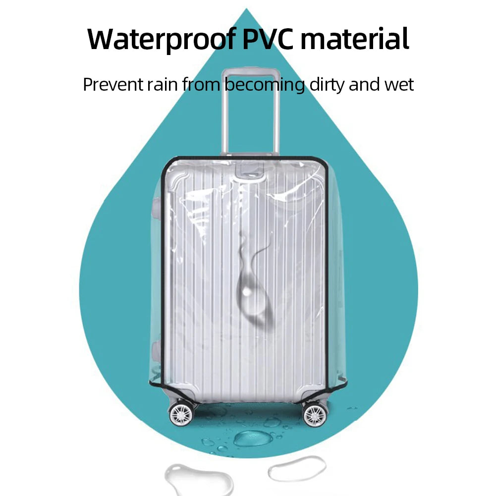 20-30inch Clear Suitcase Cover Protector Transparent Travel Luggage Protector PVC Suitcase Cover Protectors for Wheeled Suitcase