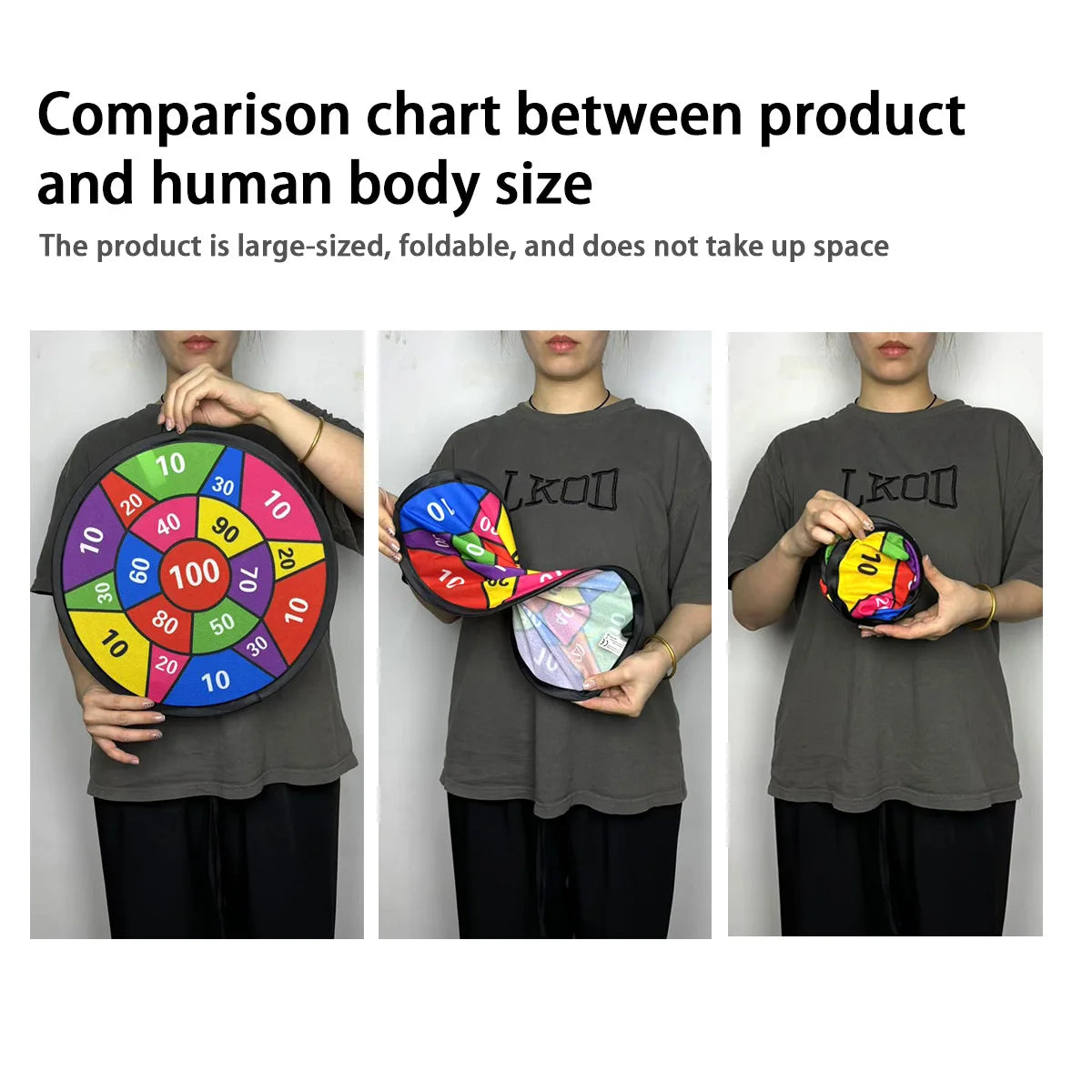 12 Sticky Ball Dart Plate Set - Foldable, Convenient to Carry, Indoor/Outdoor Sports Fun Party Game Toys, Parent Child Game Toys