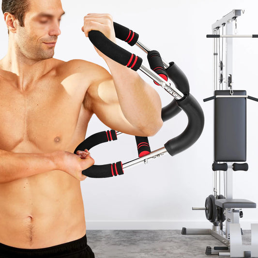 U-Shaped Hand 5-Resistance Adjustable Spring Tensioner Biceps Exercise Fitness Equipment Arm Strength Machine