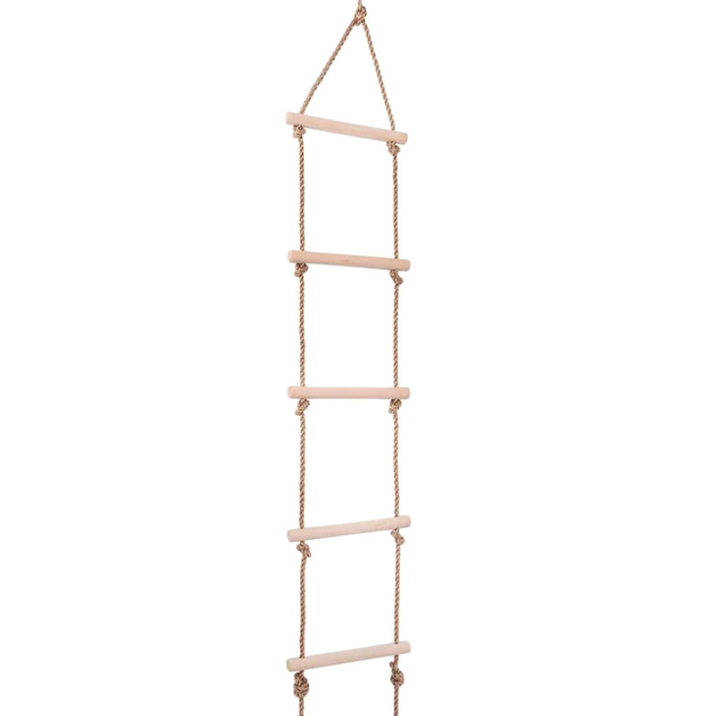 Kids Climbing Wooden Rope Ladder for Kids Wooden Swing Outdoor Game Toy 5-level Ladder Playground Indoor Kids Climbing Toys