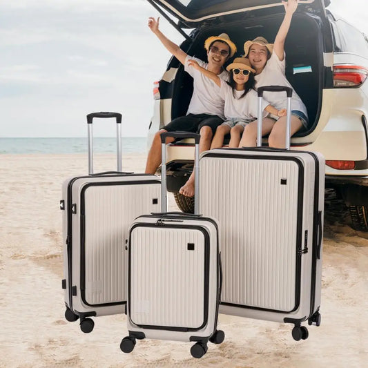 Lightweight Hard Shell Luggage 3-piece Hard Shell Suitcase Set with Tsa Lock Expandable Design Silent Spinner Wheels