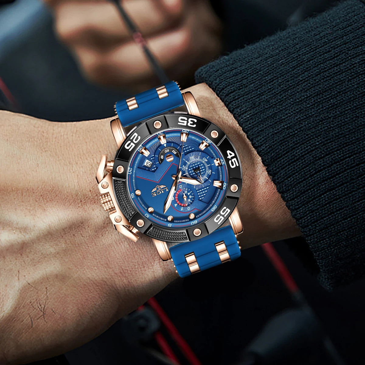 2025 Watches for Men LIGE Top Luxury Brand Quartz Mens Watch Sport Waterproof Wrist Watches Chronograph Date Relogio Masculino