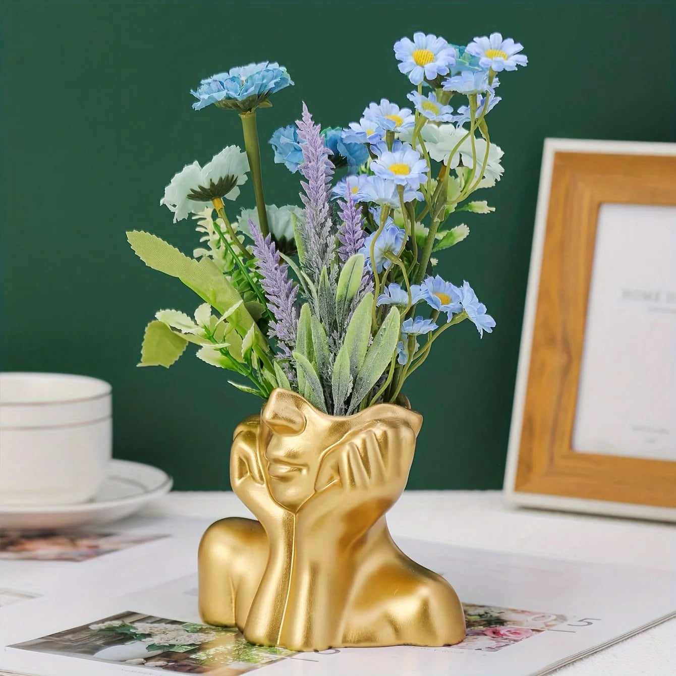 Human Ceramic Vase Human Vase Art Vase Scandinavian Home Decoration Ceramic Vase Tabletop Art Statue