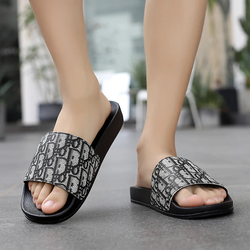 Southeast Asia 2025 large-size one-line slippers fashion outerwear summer men's outdoor beach flat sandals