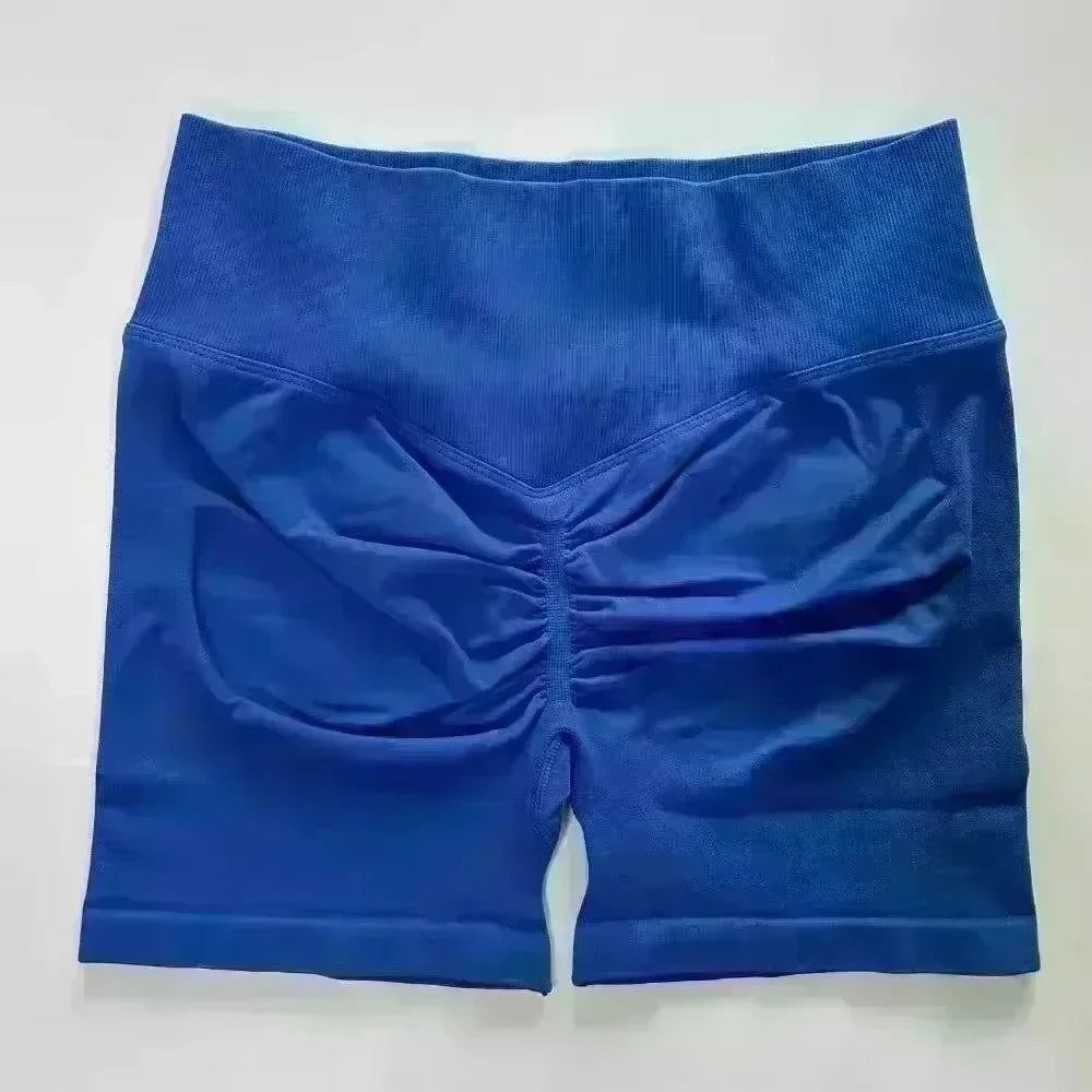 Fitness Shorts Sports Yoga Pants Women's Summer Nude Feeling Peach Hip Pocket High Waist Hip Lifting Quick Drying Yoga Clothes