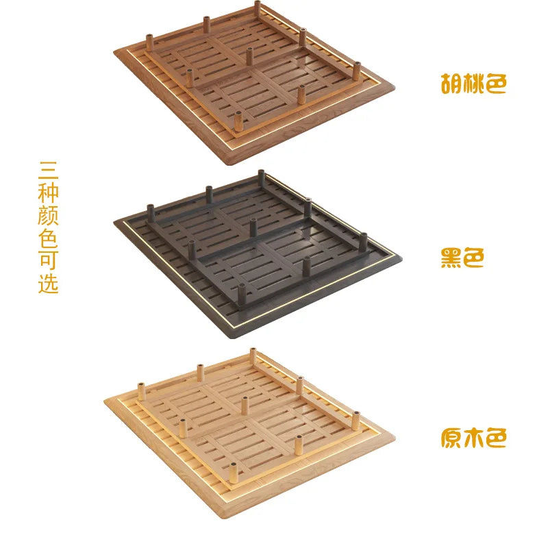 Suspended Bed Minimalist Ash Wood Bedside Frame 2023 New Wabi **** Wind Master Bedroom Simple Pure Solid Wood Bed With Lamp