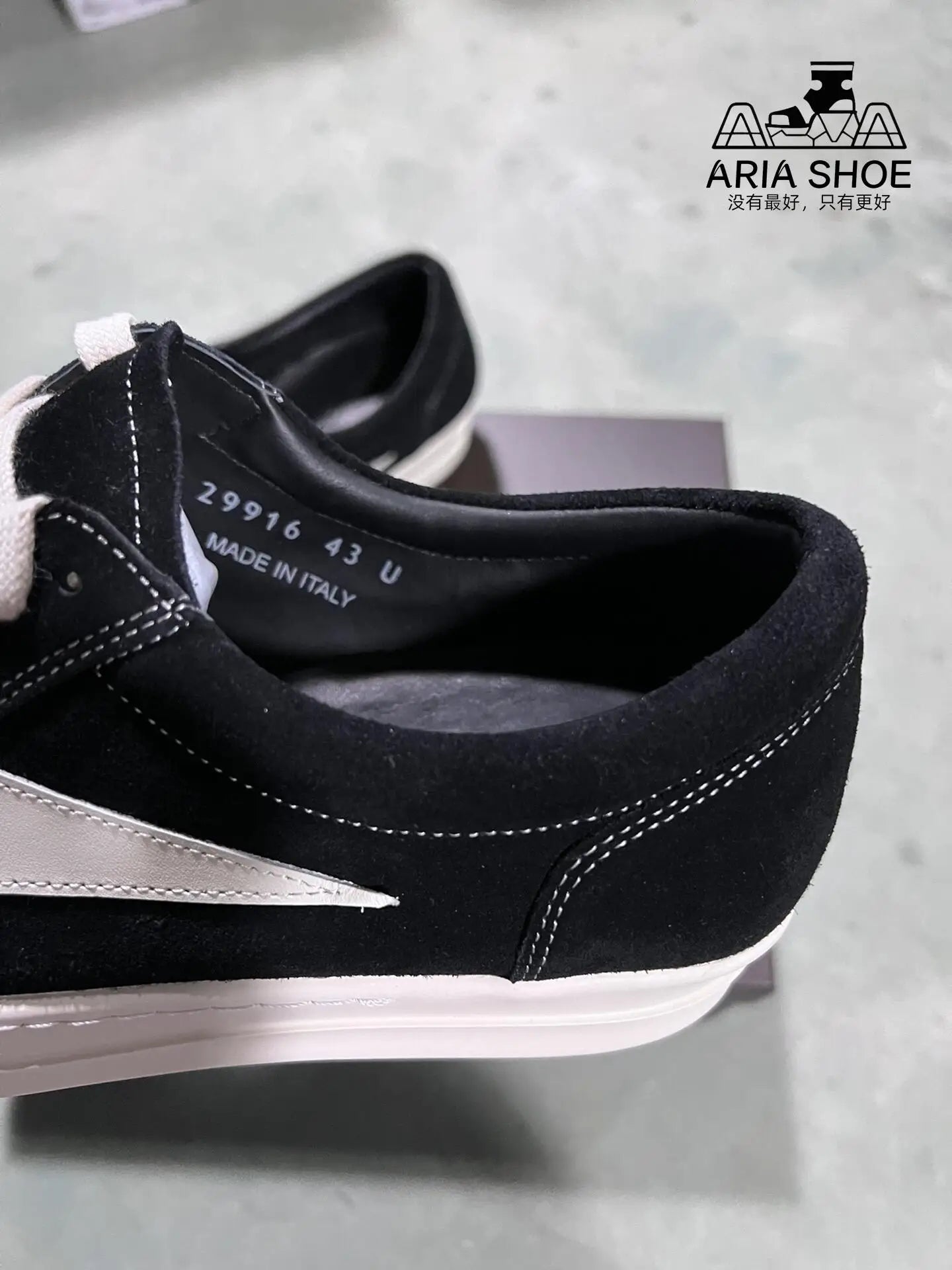 Brand Classic Design Shoes Men Owen Shoes Women Low Top Black Cow Suede with White Leather Outside RO Retro Casual Flat Sneakers