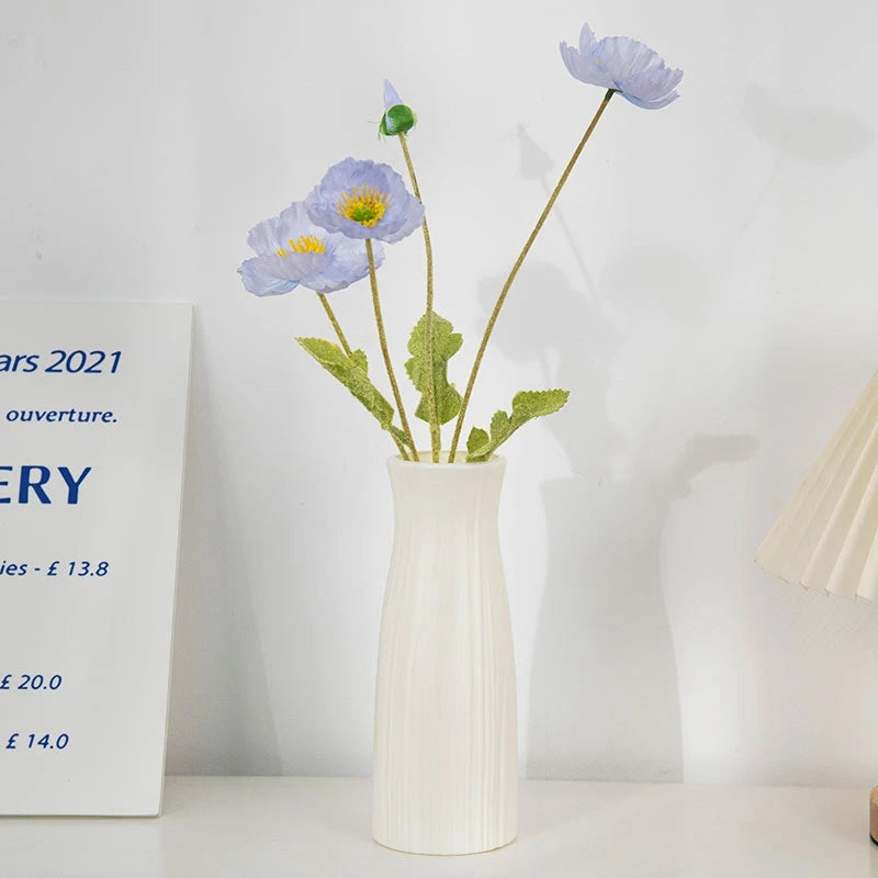 Nordic Irregular Dried Flower Vase Plastic Vases Decorative  Bottle Room Desktop Vases Flower Arrangement Container Ornament