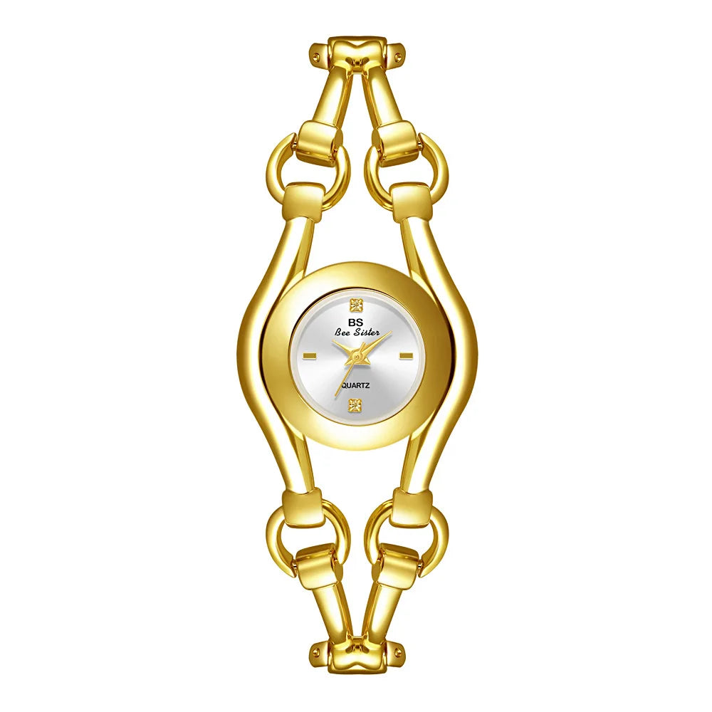Fashion Luxury Watches For Woman 2025 New Luxury Golden Vintage Women's Wristwatches Ladies Dress Quartz Clock Relogio Feminino
