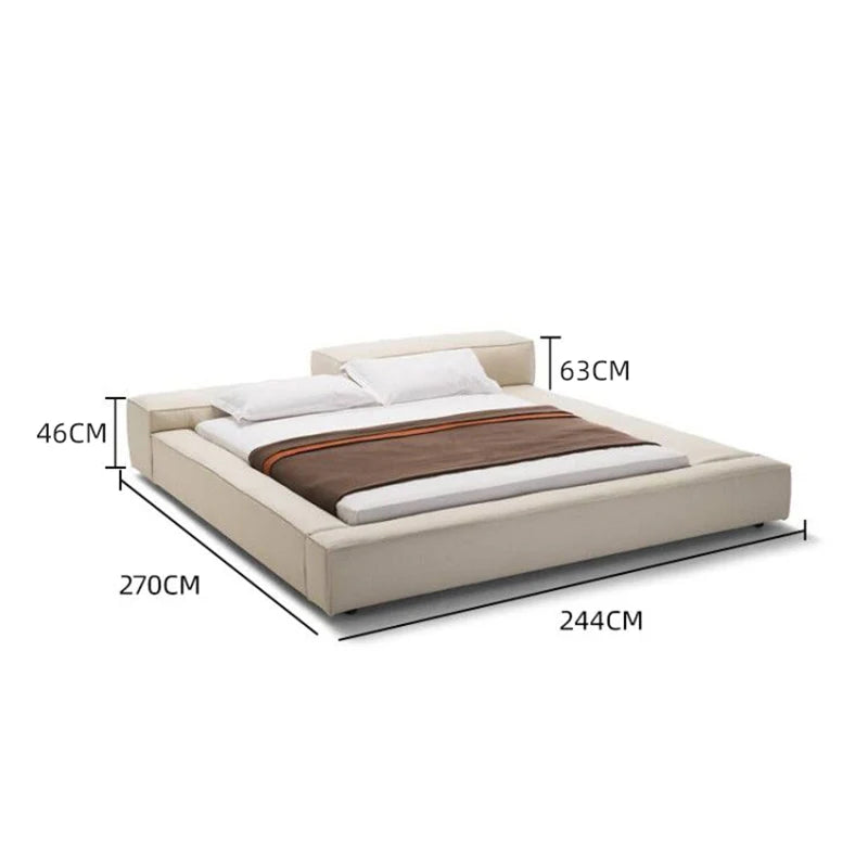 Under Storage Multifunctional Bed Luxury Double Nordic King Size Bed Frame Nightstands Hotel Camas Matrimonial Home Decoration
