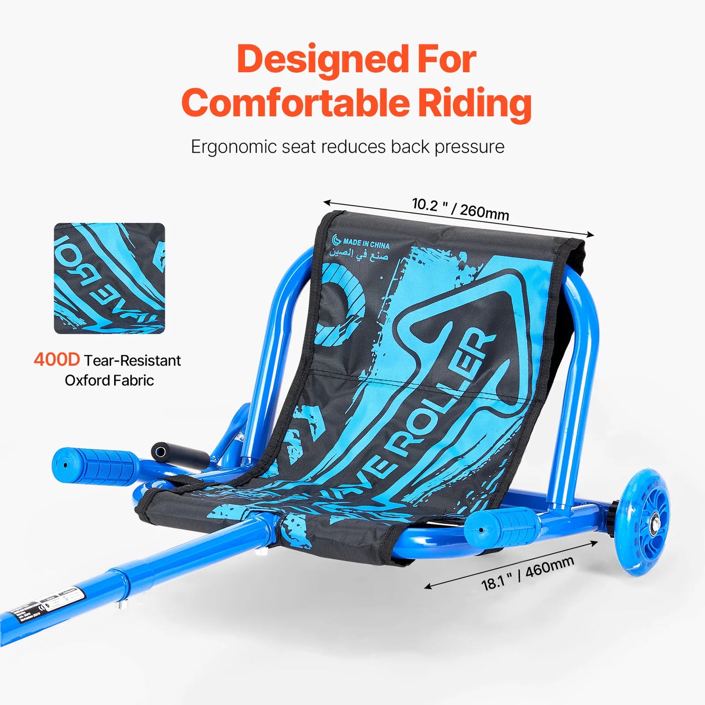SucceBuy 132/198lbs Ride on Scooter Swing Side-to-Side Powered by Zig-Zag Motion Sports Games Drifting Toys for Children Gifts