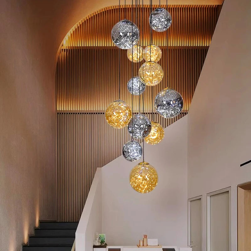 Nordic home decor dining room Pendant lamp lights indoor lighting stair lamp hanging light chandelier lamps for living room