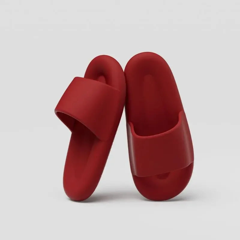 Men's Women's Soft Sole Pillow Slippers Lightweight Open Toe Non Slip EVA Sandals Indoor Outdoor Quick Drying Bathroom Shoes