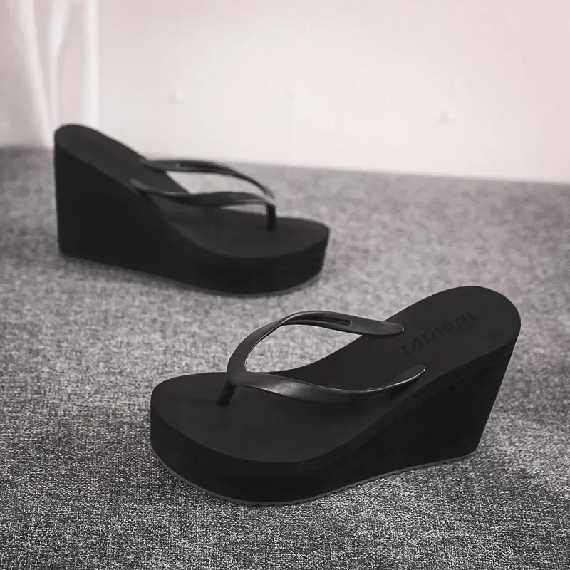 Womens Shoes Comfort Summer Women Wedge Platform Slippers Outdoor Sports Beach Flip Flops Opened Toe Casual Shoes 2024