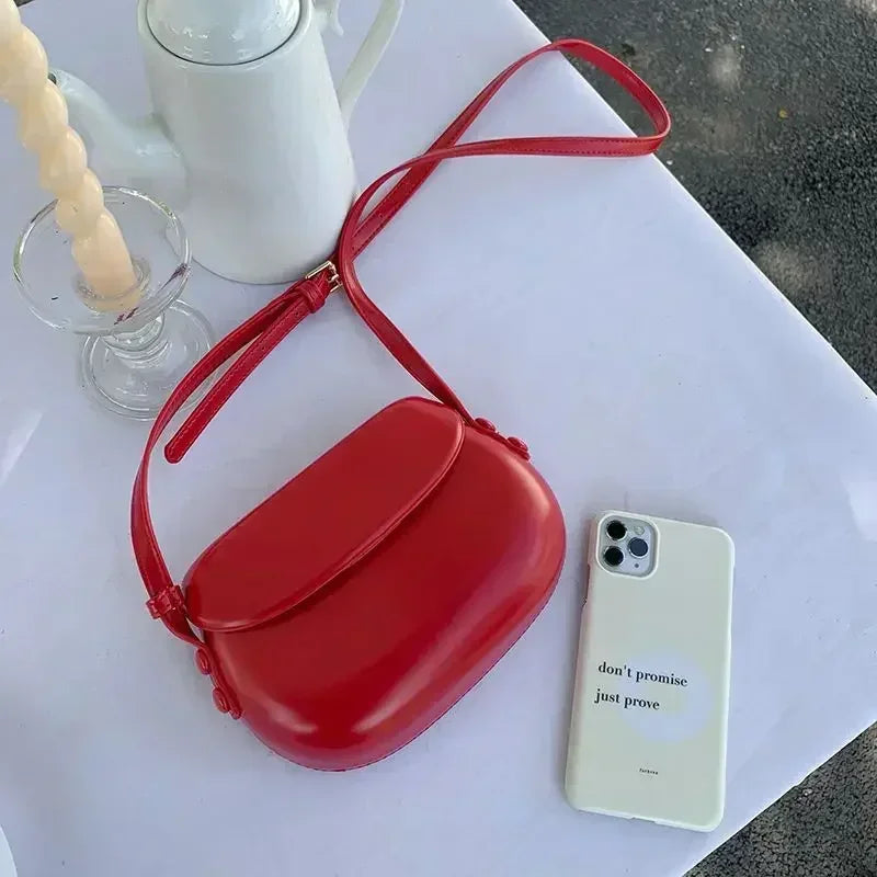 New Women Handbags Fashion Pu Leather Shoulder Bags Female Luxury Large Capacity Crossbody Bags Small Solid Flap Phone Purse