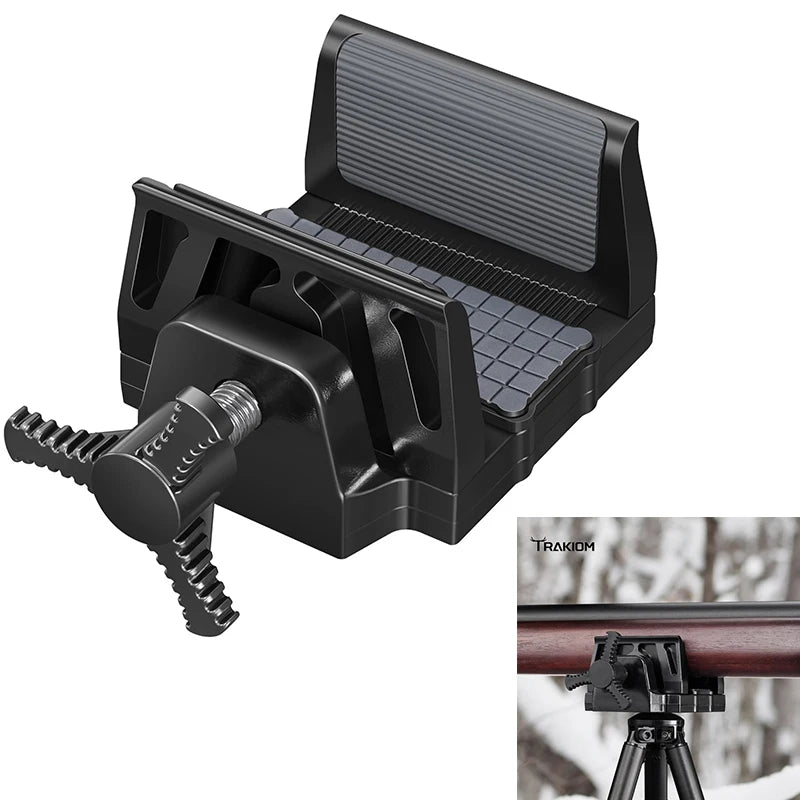 Universal Shooting Clamp Rest Lightweight Mount with 1/4" and 3/8" Screw Holeer Stand Head for Hunting Outdoor