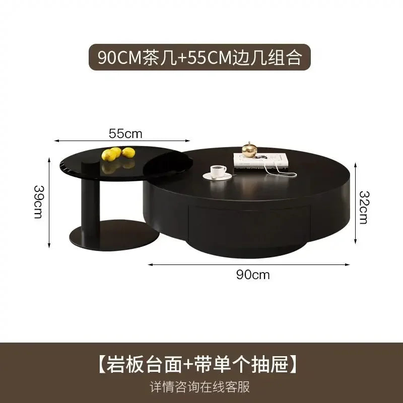 Modern Round Coffee Table For Living Room Luxury Cute Low Coffee Table Nordic Decor Table Basse Salon Furniture Living Room