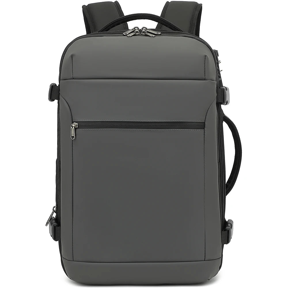 POSO Anti-theft Men Backpack For 17.3 inch Laptop 60 L Vacuum Compression Travel Storage Bag Large Waterproof Oxdord 180 ° Open
