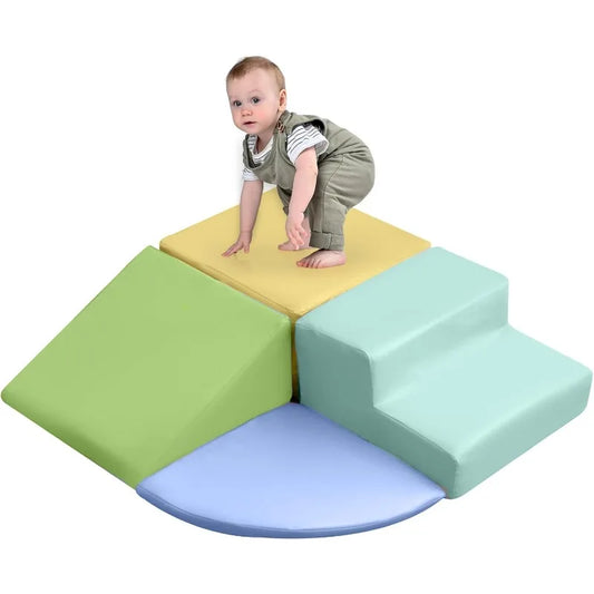 Foam Climbing Blocks for Toddlers 4pcs Climbing Toys Toddlers 1-3 for Climb Toddler Climbing Toys Indoor Nursery Children's Room