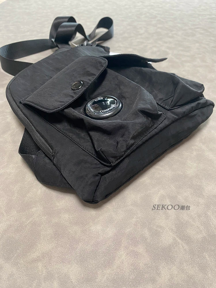 CP Minimalist Black Crossbody Bag - Sleek Design, Lightweight & Practical for Travel