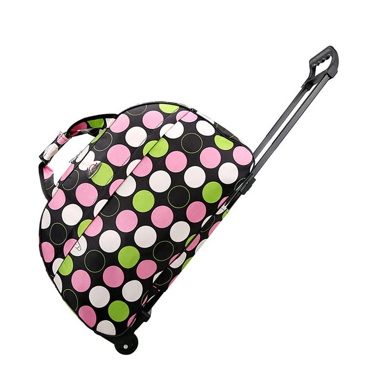 Large Capacity Travel Trolley Bags Women Men Wheeled Bag Oxford Waterproof Rolling Luggage Suitcase Travel Bag With Wheels