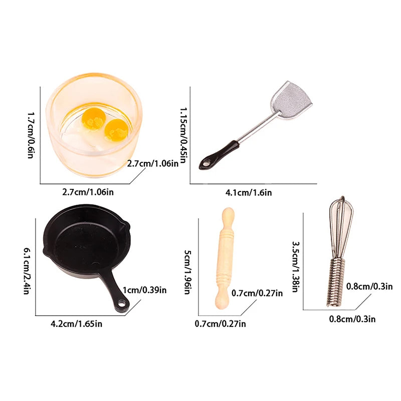 Mini Pot Boiler Pan With Lid Kettle Doll House Accessories Dollhouse Miniature Kitchen Utensil Cooking Ware Play Kitchen Toy
