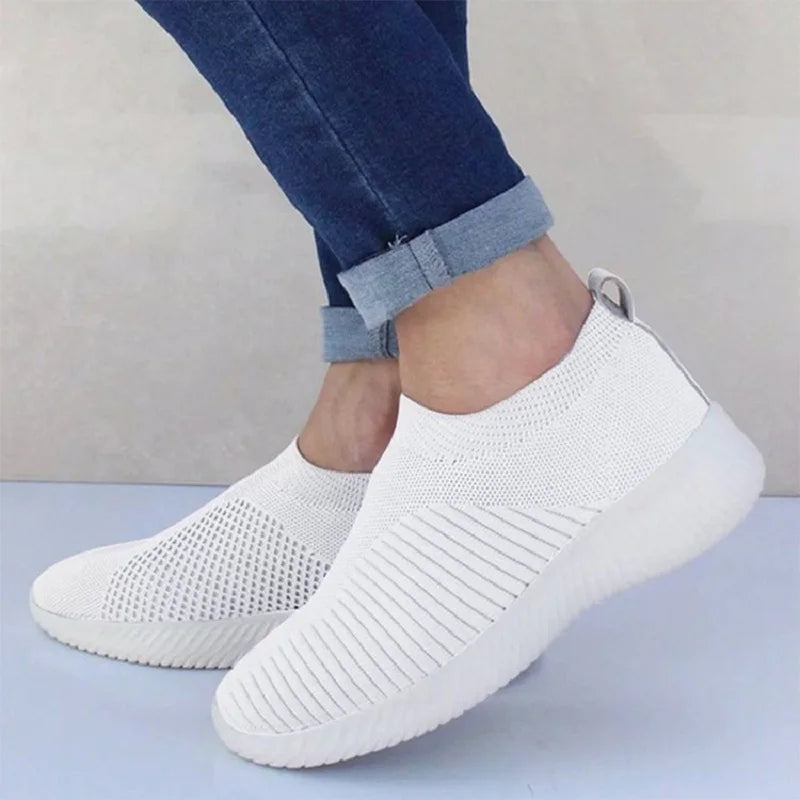 Shoes Fashion Sneakers Women Walking Women Casual Shoes Flat Platform Sneakers Sock Chunky Sneakers Slip On Shoes Woman Mujer