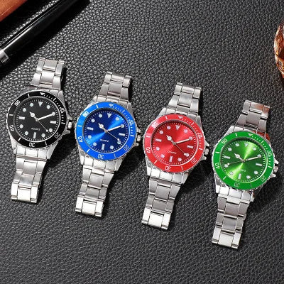 Business TOP Watch For Men Luxury Silver Water Resistant Diamond Luminous Digital Quartz Wristwatches Reloj Hombre Montre Clock