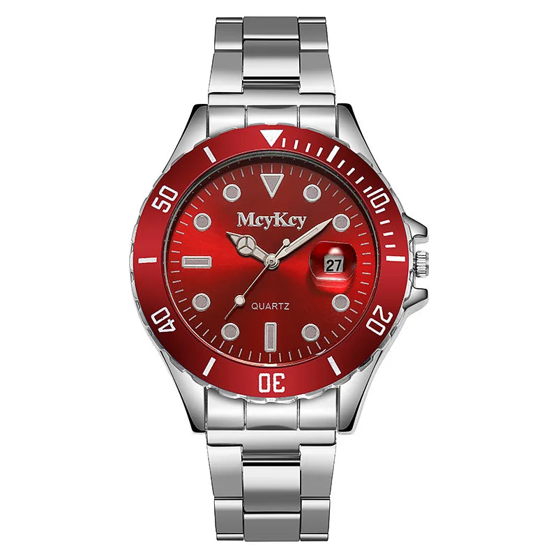 Business TOP Watch For Men Luxury Silver Water Resistant Diamond Luminous Digital Quartz Wristwatches Reloj Hombre Montre Clock