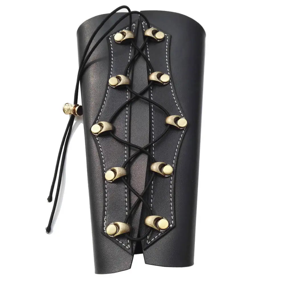 Archery Arm Guard Traditional Leather Protective Gear Bracer Equipment Safety Protector Guard For Hunting Shooting Accessories